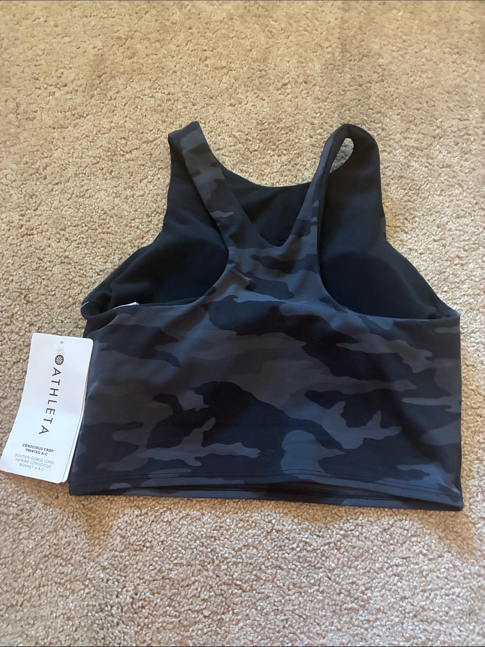 Conscious crop Athleta sports bra size XS NWT